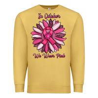 Antique Gold in october we wear pink sunflower Premium Sweatshirt - RanaPortraitStore
