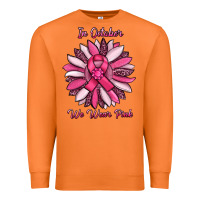In October We Wear Pink Sunflower Premium Sweatshirt | Teevron