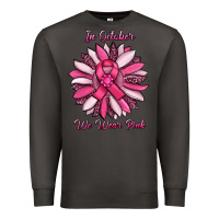 Smoke in october we wear pink sunflower Premium Sweatshirt - RanaPortraitStore
