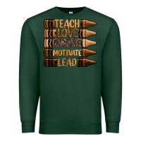 Sports Green teach love inspire motivate lead Premium Sweatshirt - Zillion Design Studio