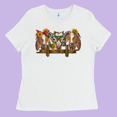 Western Goats Ladies Tee Designed By Barkaloodesign