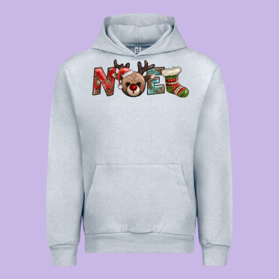 Noel With Sock And Reindeer Urban Hoodie Designed By Adodesignshop