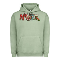Pigment Oil Green noel with sock and reindeer Urban Hoodie - AdoDesignShop