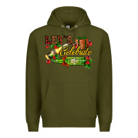 Army Green let`s celebrate with beer bottles Premium Hoodie - AdoDesignShop