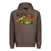 Coffee let`s celebrate with beer bottles Premium Hoodie - AdoDesignShop