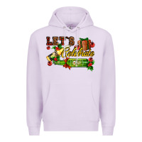Lilac let`s celebrate with beer bottles Premium Hoodie - AdoDesignShop