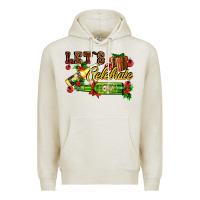 Oatmeal Heather let`s celebrate with beer bottles Premium Hoodie - AdoDesignShop