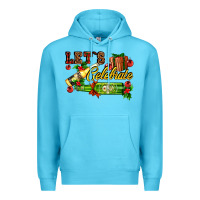 Ocean Blue let`s celebrate with beer bottles Premium Hoodie - AdoDesignShop