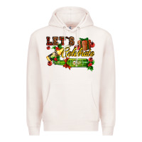 Pale Pink let`s celebrate with beer bottles Premium Hoodie - AdoDesignShop