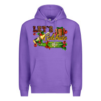 Purple let`s celebrate with beer bottles Premium Hoodie - AdoDesignShop