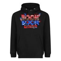 Black boom boom baby Heavyweight Hoodie - Zillion Design Studio