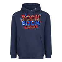 Navy boom boom baby Heavyweight Hoodie - Zillion Design Studio
