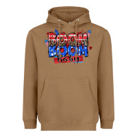 Toasted Coconut boom boom baby Heavyweight Hoodie - Zillion Design Studio