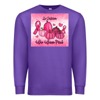 Purple in october we wear pink pumpkin Premium Sweatshirt - RanaPortraitStore