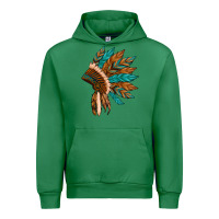Emerald native american indian headdress Urban Hoodie - Artiststas