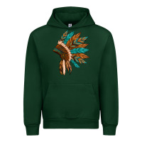Forest Green native american indian headdress Urban Hoodie - Artiststas