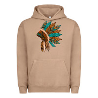 Pigment Burro native american indian headdress Urban Hoodie - Artiststas