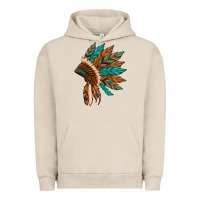 Pigment French Oak native american indian headdress Urban Hoodie - Artiststas