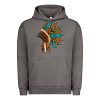 Pigment Tornado native american indian headdress Urban Hoodie - Artiststas
