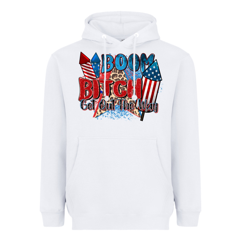Boom Bitch Get Out The Way Heavyweight Hoodie by Zillion Design Studio | Teevron