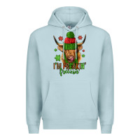 Blue Mist i'm freakin freezin christmas long haired cow Premium Hoodie - Jasminsmagicworld