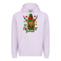 Lilac i'm freakin freezin christmas long haired cow Premium Hoodie - Jasminsmagicworld