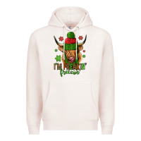 Pale Pink i'm freakin freezin christmas long haired cow Premium Hoodie - Jasminsmagicworld