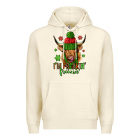 Sandshell i'm freakin freezin christmas long haired cow Premium Hoodie - Jasminsmagicworld