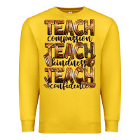 Lemon teach compassion teach kindness teach confidence Premium Sweatshirt - Zillion Design Studio