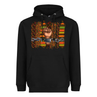 Black black history brushstroke Heavyweight Hoodie - texasbilliewilder