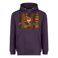 Plum black history brushstroke Heavyweight Hoodie - texasbilliewilder