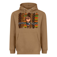 Toasted Coconut black history brushstroke Heavyweight Hoodie - texasbilliewilder