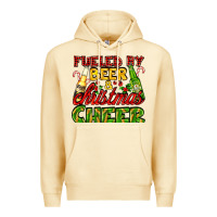 Pina Colada fueled by beer and christmas cheer with beer bottles Premium Hoodie - AdoDesignShop