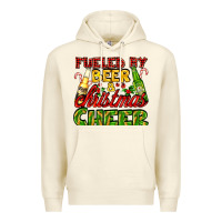 Sandshell fueled by beer and christmas cheer with beer bottles Premium Hoodie - AdoDesignShop