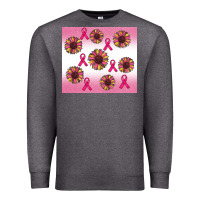Charcoal Heather breast cancer awareness sunflower Premium Sweatshirt - RanaPortraitStore