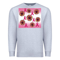 Heather Grey breast cancer awareness sunflower Premium Sweatshirt - RanaPortraitStore