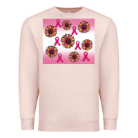 Pale Pink breast cancer awareness sunflower Premium Sweatshirt - RanaPortraitStore