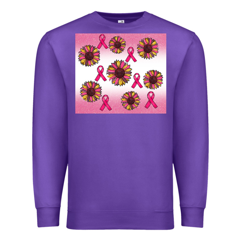 Breast Cancer Awareness Sunflower Premium Sweatshirt by RanaPortraitStore | Teevron