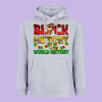 Heavyweight Hoodie black history is world history