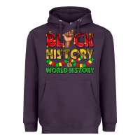 Plum black history is world history Heavyweight Hoodie - texasbilliewilder