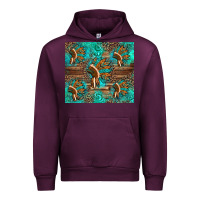 Mauve Wine indian headdress Urban Hoodie - Artiststas