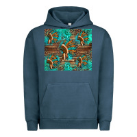 Pigment Midnight Navy indian headdress Urban Hoodie - Artiststas