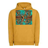 Pigment Peanut Butter indian headdress Urban Hoodie - Artiststas
