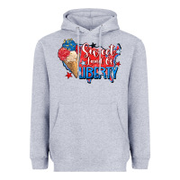 Heather Grey sweet land of liberty Heavyweight Hoodie - Zillion Design Studio