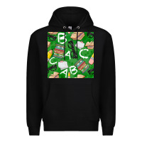 Black english class seamless pattern Premium Hoodie - BundleAndBundleShop