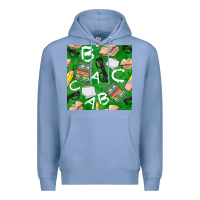 Colony Blue english class seamless pattern Premium Hoodie - BundleAndBundleShop