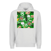 Dove Grey english class seamless pattern Premium Hoodie - BundleAndBundleShop