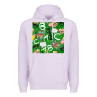 Lilac english class seamless pattern Premium Hoodie - BundleAndBundleShop