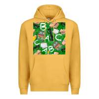Mustard english class seamless pattern Premium Hoodie - BundleAndBundleShop