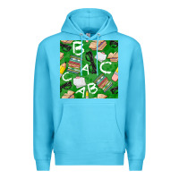 Ocean Blue english class seamless pattern Premium Hoodie - BundleAndBundleShop